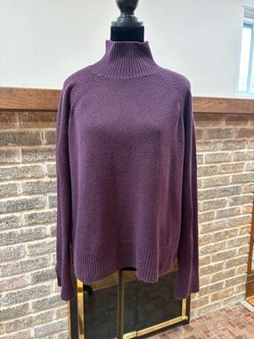 Banana Republic Plum Mock Turtleneck Sweater